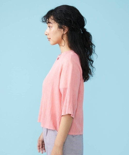 Jocomomola(ホコモモラ)の「Sauce ニットカーディガン(カーディガン/ボレロ・レディース・ベージュ/ライトブルー・40)」の14枚目の写真