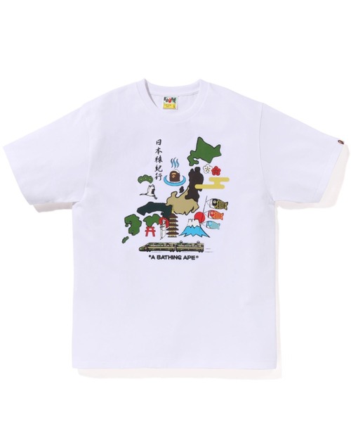 A BATHING APE(アベイシングエイプ)の「JAPAN CULTURE TEE M(Tシャツ/カットソー・メンズ・ホワイト/ブラック・SMALL/LARGE/XXX-LARGE/MEDIUM/X-LARGE/XX-LARGE)」の2枚目の写真