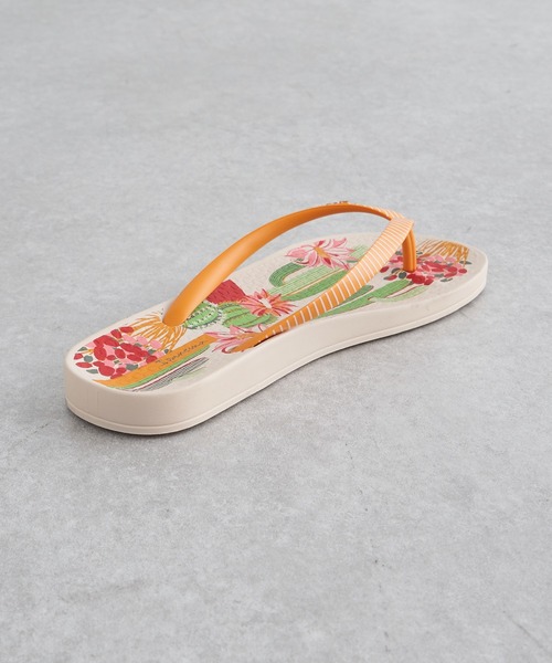 COLLAGE GALLARDAGALANTE（コラージュガリャルダガランテ）の「Ipanema/サボテン柄サンダル（サンダル・レディース・オレンジ・24cm/22cm/23cm）」の6枚目の写真