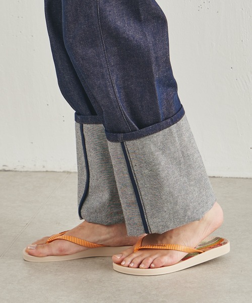 COLLAGE GALLARDAGALANTE（コラージュガリャルダガランテ）の「Ipanema/サボテン柄サンダル（サンダル・レディース・オレンジ・24cm/22cm/23cm）」の11枚目の写真