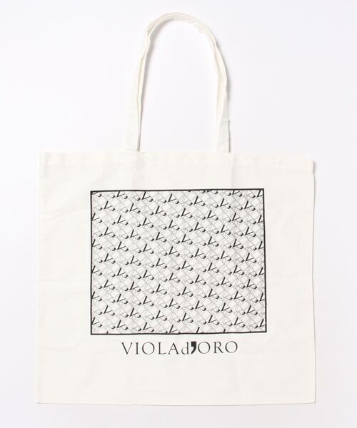 VIOLAd’ORO ヴィオラドーロ　かごバッグ ホワイト VIOLAD'OROのSANDRO 2way かごバッグ | 送料無料|オフホワイト