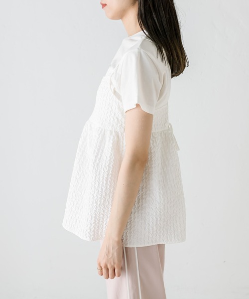 OLIVE des OLIVE(オリーブデオリーブ)の「チュニックキャミブラウス 1031040440(シャツ/ブラウス・レディース・ブラック/オフホワイト・FREE)」の16枚目の写真