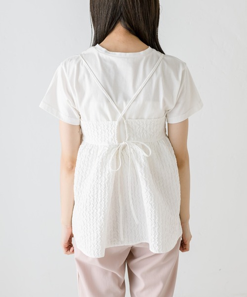 OLIVE des OLIVE(オリーブデオリーブ)の「チュニックキャミブラウス 1031040440(シャツ/ブラウス・レディース・ブラック/オフホワイト・FREE)」の17枚目の写真