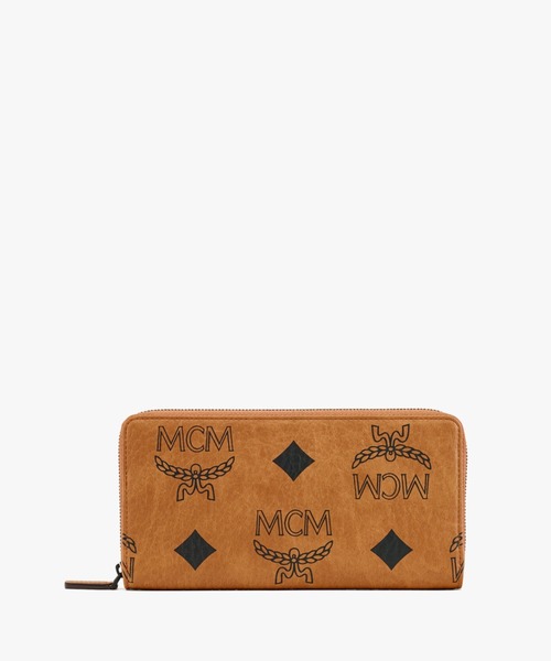 MCM(エムシーエム)の「ジップアラウンド ウォレット - マキシ ヴィセトス(財布・メンズ・ブラック/ブラウン・ONE SIZE)」の1枚目の写真