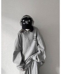 YACA | half zip polo sweat/ハーフジップポロスウェット(スウェット)
