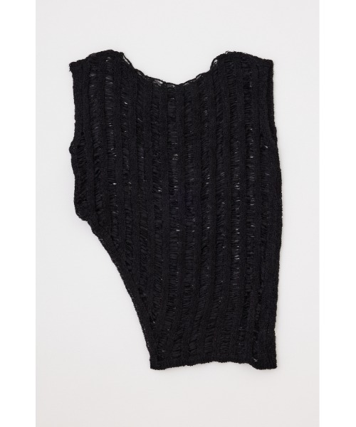 MOUSSY（マウジー）の「TAPE YARN KNIT タンクトップ（タンクトップ・レディース・カーキ/アイボリー/ブラック・FREE）」の17枚目の写真