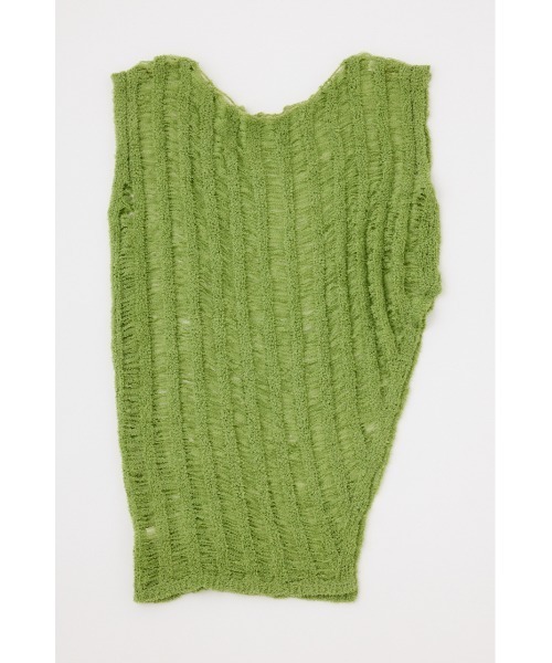 MOUSSY（マウジー）の「TAPE YARN KNIT タンクトップ（タンクトップ・レディース・カーキ/アイボリー/ブラック・FREE）」の15枚目の写真