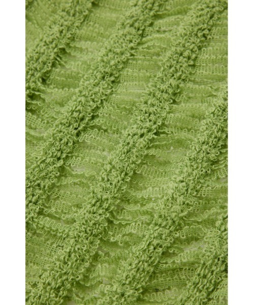 MOUSSY（マウジー）の「TAPE YARN KNIT タンクトップ（タンクトップ・レディース・カーキ/アイボリー/ブラック・FREE）」の19枚目の写真