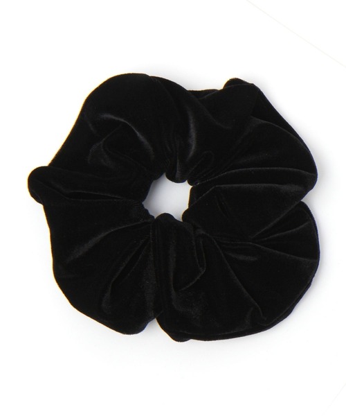 Heather（ヘザー）の「ベロアパールシュシュ　969488（シュシュ・レディース・ブラック/ベージュ・ONE SIZE）」の4枚目の写真