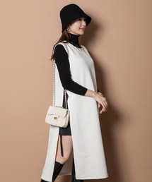 MHBG TOKYO（エムエイチビージートーキョー）の「サイドスリット　ロングジレ　ワンピ風ベスト（ベスト・レディース）」