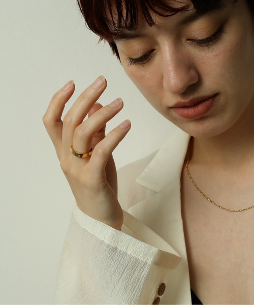 ORLEAN(オルレアン)の「【ORLEAN】ニュアンススクエアリング 7号 9号 11号 316L(リング・レディース・シルバー/ゴールド・9号/7号/11号)」の13枚目の写真