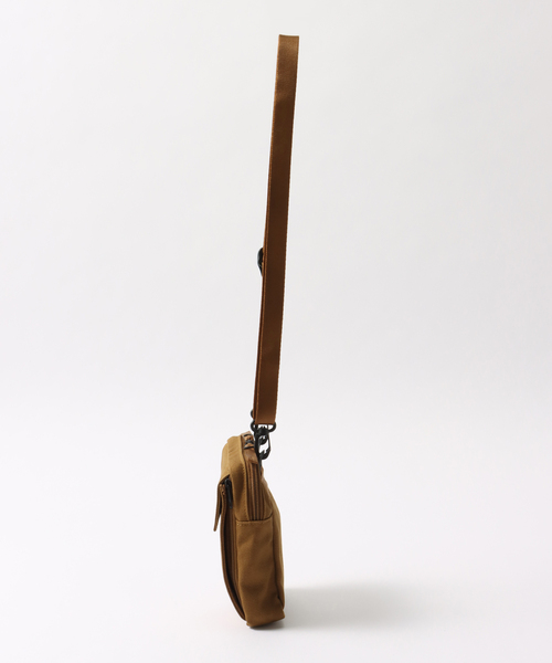 417 EDIFICE(フォーワンセブンエディフィス)の「【RAMIDUS×CARHART】 WALLET POUCH(ボディバッグ/ウエストポーチ・メンズ・ホワイト/ブラウン・FREE)」の4枚目の写真