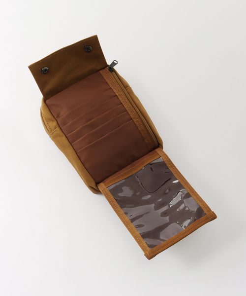 417 EDIFICE(フォーワンセブンエディフィス)の「【RAMIDUS×CARHART】 WALLET POUCH(ボディバッグ/ウエストポーチ・メンズ・ホワイト/ブラウン・FREE)」の11枚目の写真