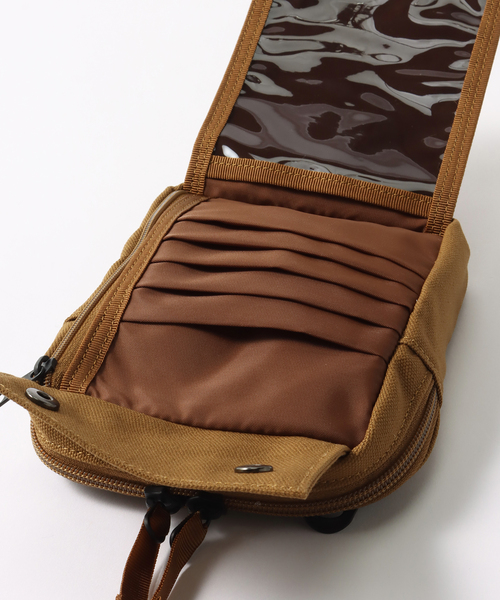 417 EDIFICE(フォーワンセブンエディフィス)の「【RAMIDUS×CARHART】 WALLET POUCH(ボディバッグ/ウエストポーチ・メンズ・ホワイト/ブラウン・FREE)」の12枚目の写真