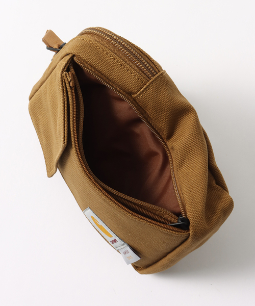 417 EDIFICE(フォーワンセブンエディフィス)の「【RAMIDUS×CARHART】 WALLET POUCH(ボディバッグ/ウエストポーチ・メンズ・ホワイト/ブラウン・FREE)」の14枚目の写真