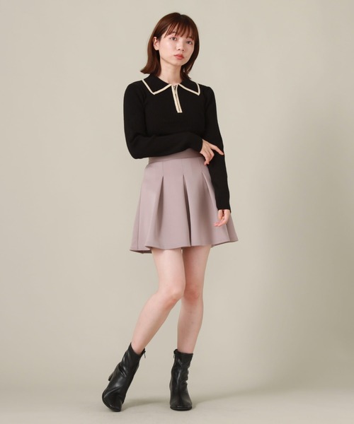 archives（アルシーヴ）の「ポンチフレアミニスカート（スカート・レディース・ブラック/ブラウン/グレイッシュベージュ・MEDIUM）」の15枚目の写真