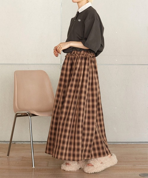 w closet（ダブルクローゼット）の「刺繍入りポロシャツ（ポロシャツ・レディース・ダークブラウン系1/グリーン系その他/ブラウン系その他・FREE）」の9枚目の写真