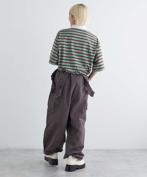 w closet（ダブルクローゼット）の「刺繍入りポロシャツ（ポロシャツ・レディース・ダークブラウン系1/グリーン系その他/ブラウン系その他・FREE）」の16枚目の写真