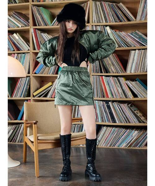 EVRIS（エヴリス）の「ボリュームフェイクファーハット（ハット・レディース・ベージュ/ブラック・FREE）」の17枚目の写真