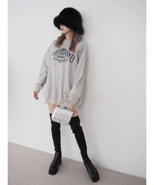 EVRIS（エヴリス）の「ボリュームフェイクファーハット（ハット・レディース・ベージュ/ブラック・FREE）」の21枚目の写真