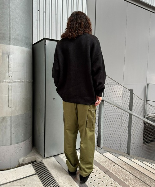 CIAOPANIC（チャオパニック）の「ハーフジップローゲージニットプルオーバー（ニット/セーター・レディース・オレンジ/ホワイト/ブラウン/ブラック/ブルー・M/L）」の16枚目の写真