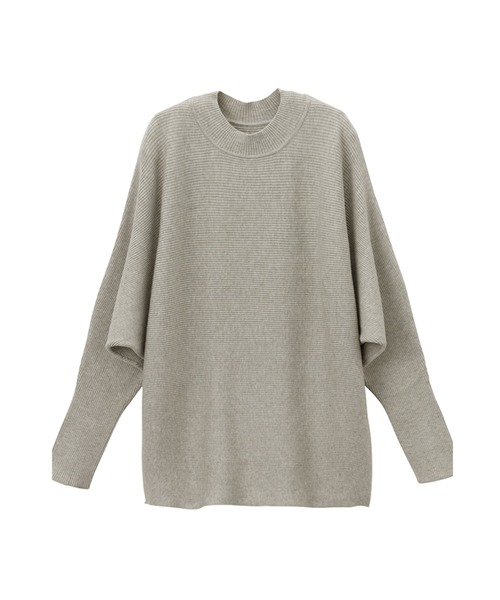 CHAN ME（チャンミ）の「袖ドルマンリブニット（ニット/セーター・レディース・ワイン/イエロー/モカ/アイボリー/ブルー/ライトグレー/ブラック・MEDIUM/X-LARGE/LARGE）」の17枚目の写真