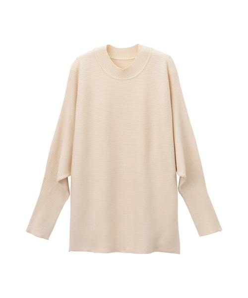 CHAN ME（チャンミ）の「袖ドルマンリブニット（ニット/セーター・レディース・ワイン/イエロー/モカ/アイボリー/ブルー/ライトグレー/ブラック・MEDIUM/X-LARGE/LARGE）」の18枚目の写真