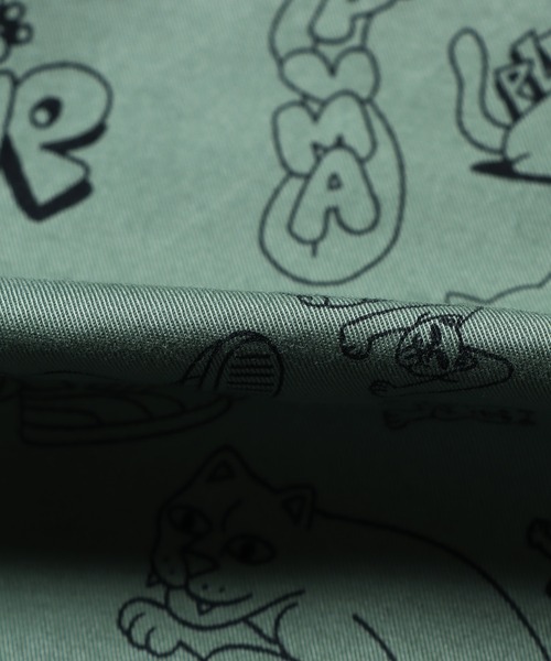 PUMA（プーマ）の「PUMA/プーマ×RIPNDIP/リップンディップ AOP TWILL シャツ ジャケット（テーラードジャケット・メンズ・グリーン・XL/L/M）」の9枚目の写真