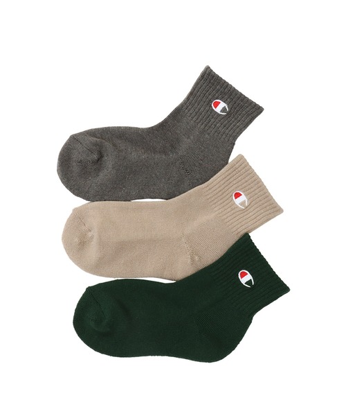 Champion（チャンピオン）の「【Champion/チャンピオン】キッズ 【3足組】ショートレングスソックス【ハーフパイル】（ソックス/靴下・キッズ・その他5/その他3/その他・FREE/15-19cm）」の3枚目の写真