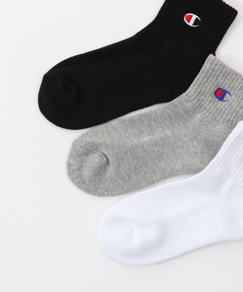 Champion（チャンピオン）の「【Champion/チャンピオン】キッズ 【3足組】ショートレングスソックス【ハーフパイル】（ソックス/靴下・キッズ・その他5/その他3/その他・FREE/15-19cm）」の4枚目の写真