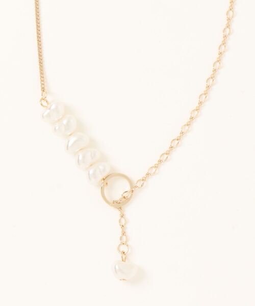 mysty woman（ミスティウーマン）の「パール付き華奢ネックレス 980284（ネックレス・レディース・ゴールド/シルバー・FREE）」の14枚目の写真
