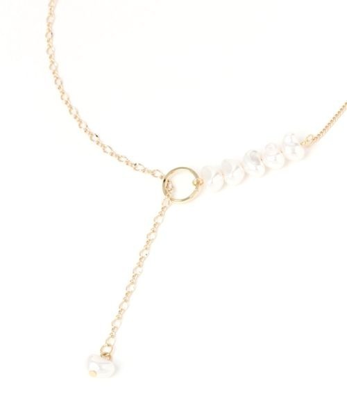 mysty woman（ミスティウーマン）の「パール付き華奢ネックレス 980284（ネックレス・レディース・ゴールド/シルバー・FREE）」の11枚目の写真