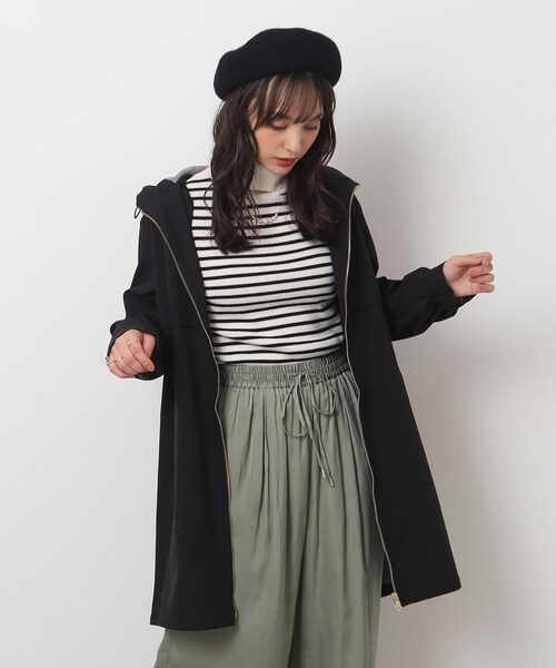 DRESKIP（ドレスキップ）の「◆【撥水】さっと羽織れて頼りになる フ－ド付き ボンディングコート（その他アウター・レディース・サンドベージュ/ブラック/カーキ・02/03/04）」の5枚目の写真