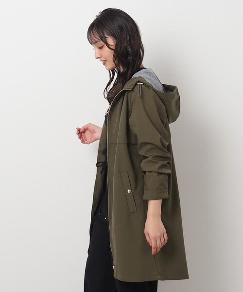 DRESKIP（ドレスキップ）の「◆【撥水】さっと羽織れて頼りになる フ－ド付き ボンディングコート（その他アウター・レディース・サンドベージュ/ブラック/カーキ・02/03/04）」の12枚目の写真