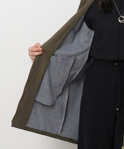 DRESKIP（ドレスキップ）の「◆【撥水】さっと羽織れて頼りになる フ－ド付き ボンディングコート（その他アウター・レディース・サンドベージュ/ブラック/カーキ・02/03/04）」の18枚目の写真