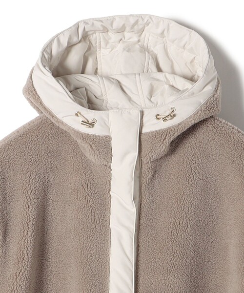 SHIPS（シップス）の「ボア キルティング リバーシブル フード コート ◇（その他アウター・レディース・オフホワイト/ライトグレー・ONE SIZE）」の8枚目の写真