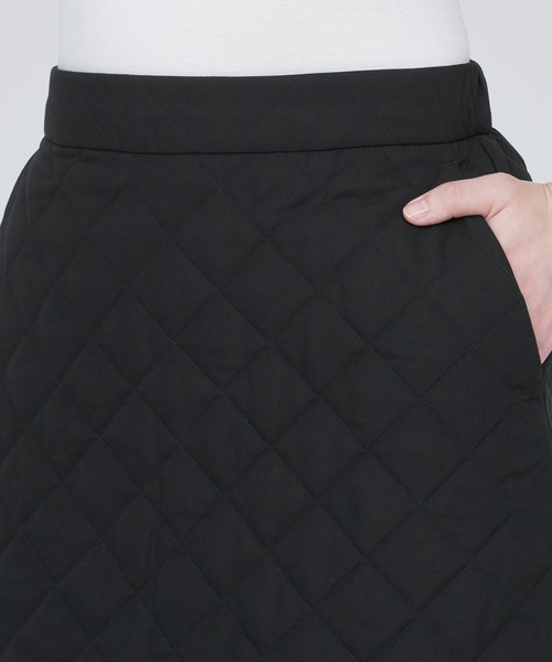 無印良品（ムジルシリョウヒン）の「洗える　キルティングミニスカート（スカート・レディース・ブラック/スモーキーグリーン系/ダークグレー・M/XXL/L/S/XL/XS）」の6枚目の写真
