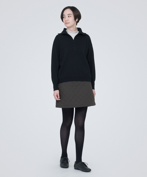 無印良品（ムジルシリョウヒン）の「洗える　キルティングミニスカート（スカート・レディース・ブラック/スモーキーグリーン系/ダークグレー・M/XXL/L/S/XL/XS）」の13枚目の写真