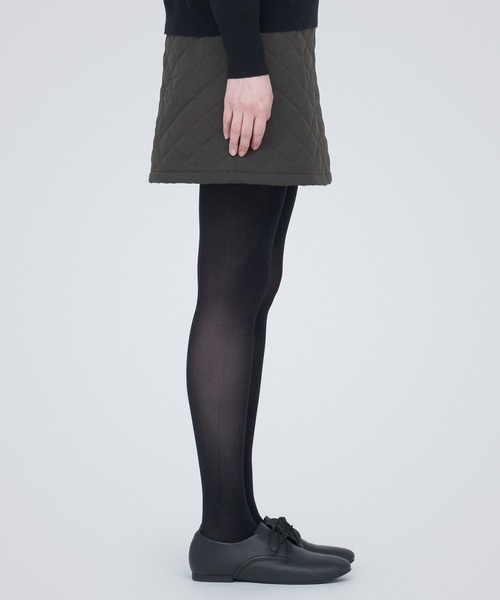 無印良品（ムジルシリョウヒン）の「洗える　キルティングミニスカート（スカート・レディース・ブラック/スモーキーグリーン系/ダークグレー・M/XXL/L/S/XL/XS）」の14枚目の写真