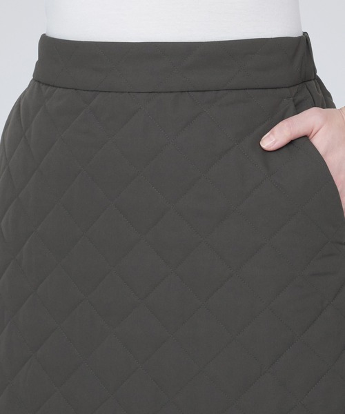 無印良品（ムジルシリョウヒン）の「洗える　キルティングミニスカート（スカート・レディース・ブラック/スモーキーグリーン系/ダークグレー・M/XXL/L/S/XL/XS）」の16枚目の写真
