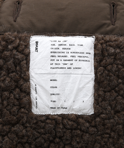 417 EDIFICE(フォーワンセブンエディフィス)の「【INNAT / インアット】 BOA FLEECE LINER VEST / ベスト(ブルゾン・メンズ・チャコールグレー/ブラウン・2)」の11枚目の写真