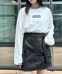 Figments | ラインリブロンT(Tシャツ/カットソー)