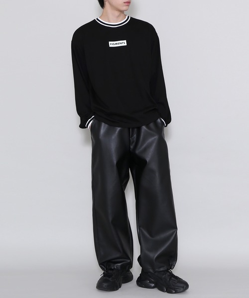 Figments（フィグメンツ）の「ラインリブロンT（Tシャツ/カットソー・レディース・ホワイト/ブラック・FREE）」の3枚目の写真