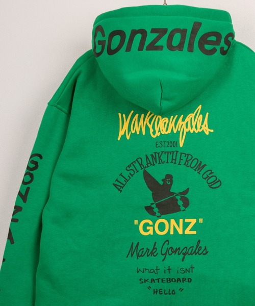 (What it isNt)ART BY MARKGONZALES(ワットイットイズント)の「【0】【(What it isNt) ART BY MARK GONZALES/ワットイットイズント マークゴンザレス】アートデザイン バック&フードロゴプリント フーディー プルパーカー リラックスフィット 裏起毛 24AW新柄追加(パーカー・レディース・レッド/ピンク/ブルー/イエロー/ホワイト/ホワイト系その他/グリーン系その他/グリーン系その他2/ブルー系その他/ピンク系その他2/ホワイト系その他2/イエロー系その他2/ブルー系その他2/イエロー系その他/ピンク系その他・M/L/XL)」の5枚目の写真