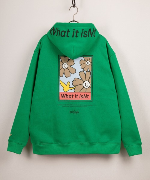 (What it isNt)ART BY MARKGONZALES(ワットイットイズント)の「【0】【(What it isNt) ART BY MARK GONZALES/ワットイットイズント マークゴンザレス】アートデザイン バック&フードロゴプリント フーディー プルパーカー リラックスフィット 裏起毛 24AW新柄追加(パーカー・レディース・レッド/ピンク/ブルー/イエロー/ホワイト/ホワイト系その他/グリーン系その他/グリーン系その他2/ブルー系その他/ピンク系その他2/ホワイト系その他2/イエロー系その他2/ブルー系その他2/イエロー系その他/ピンク系その他・M/L/XL)」の17枚目の写真