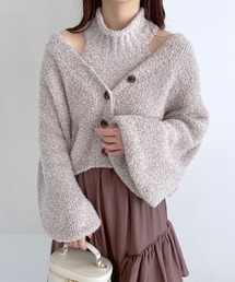 mysty woman | 【愛甲千笑美さんコラボ】ミックスモールツインニット 986369(ニット/セーター)