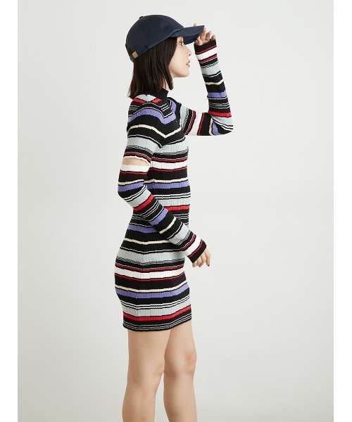 LILY BROWN(リリーブラウン)の「アームスリットニットミニワンピース(ワンピース・レディース・ホワイト/ピンク/その他/ブラック・FREE)」の13枚目の写真