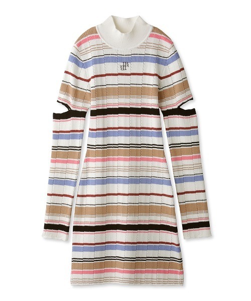 LILY BROWN(リリーブラウン)の「アームスリットニットミニワンピース(ワンピース・レディース・ホワイト/ピンク/その他/ブラック・FREE)」の15枚目の写真