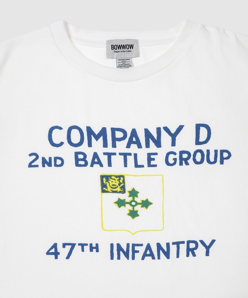 BOW WOW（バウワウ）の「47TH INFANTRY REGIMENT TEE（Tシャツ/カットソー・メンズ・ホワイト・XL/L）」の4枚目の写真