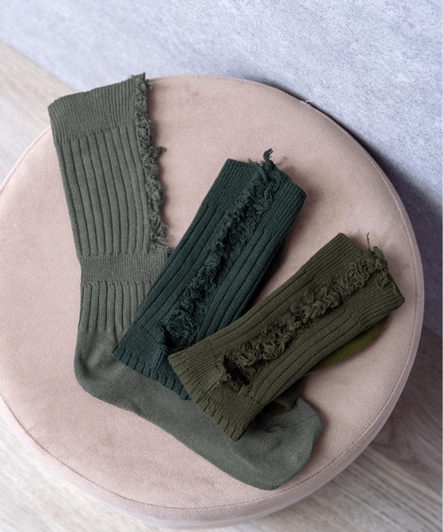 「kakko」(カッコ)の「レディーズ ダメージ加工ソックス 3足セット(ソックス/靴下・レディース・E/D/C/B/A・FREE)」の4枚目の写真